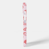 Aangepaste Monogram Charming Girly Cherry Strawber Case-Mate iPhone Case (Achterkant / Links)