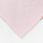 Aangepaste Monogram Charming Girly Cherry Strawber Fleece Deken (Hoek)