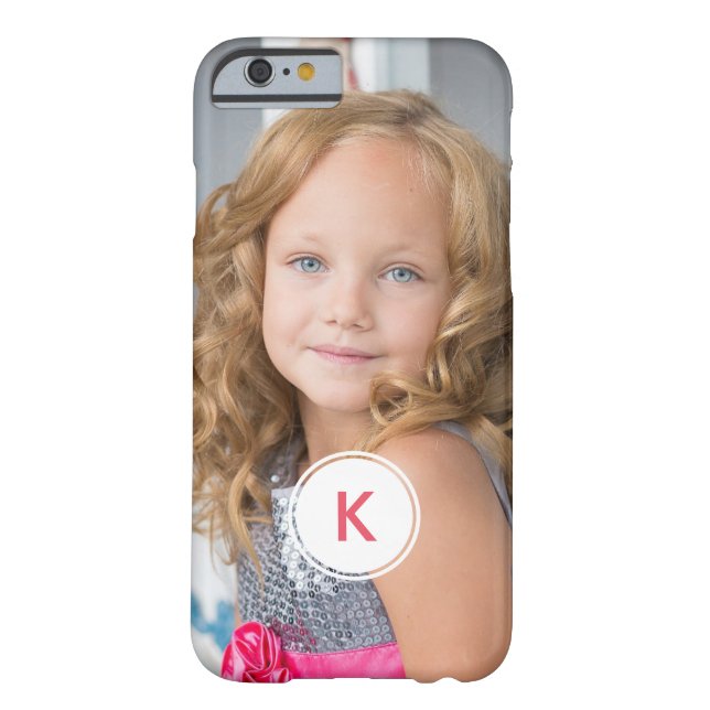 Aangepaste monogram Cirkel Gepersonaliseerde Fotos Case-Mate iPhone Case (Achterkant)