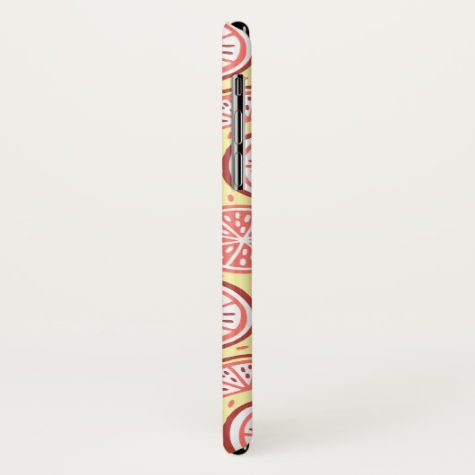 Aangepaste monogram Citrus Pattern-gevallen Case-Mate iPhone Case (Achterkant/links)