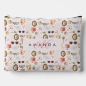 Aangepaste Monogram Coquette Schattige Girly Roze  Etui (Voorkant)