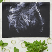 Aangepaste Monogram Dansen Paar Theedoek (Gevouwen)