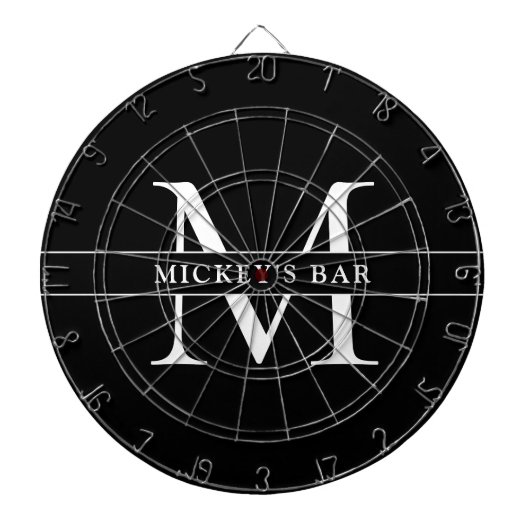 Aangepaste monogram dartbord (Voorkant)