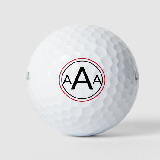aangepaste MONOGRAM Double Ring WILSON 500 golfbal Golfballen (Voorkant)