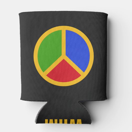 Aangepaste monogram drink koelers voor kleurrijke blikjeskoeler (Achterkant)