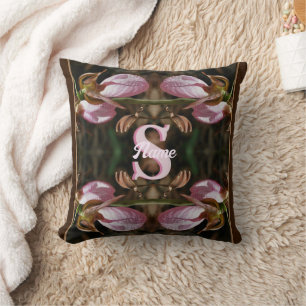 Aangepaste monogram eerste letter naam Dames Panto Kussen