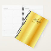 Aangepaste monogram Elegant Gold Kijk Sjabloon Planner (Display)