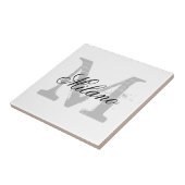 Aangepaste monogram elegante keramische tegel tegeltje (Zijkant)