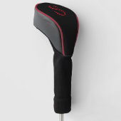 Aangepaste monogram en kleur golfheadcover (Schuin)