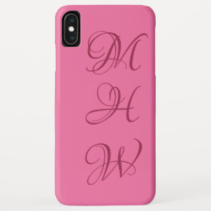Aangepaste monogram- en kleurentelefoongevallen iPhone XS max hoesje