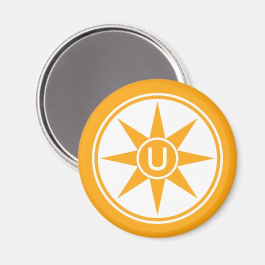 Aangepaste monogram en kleurknoppen magneet (Voorkant / Achterkant)