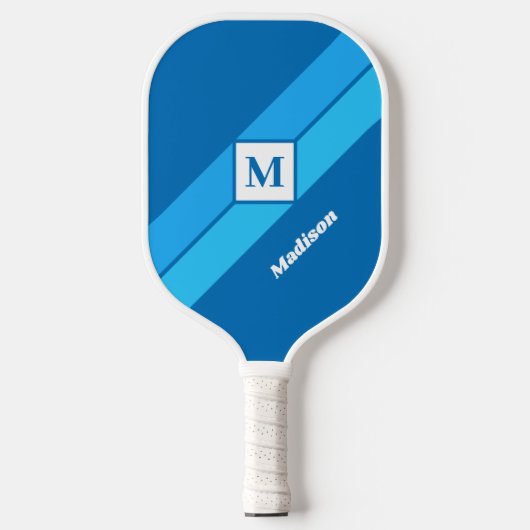 Aangepaste monogram en naam pickleball paddle (Voorkant)