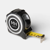 Aangepaste monogram en naam rolmaat (Hoek)
