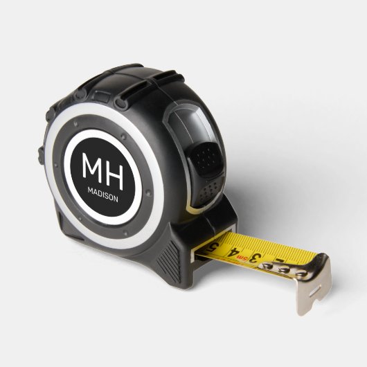 Aangepaste monogram en naam rolmaat (Hoek)