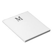 Aangepaste monogram- en naamakerij notitieblok (Schuin)