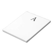 Aangepaste monogram- en naamakerij notitieblok (Gedraaid)