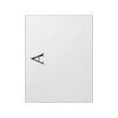 Aangepaste monogram- en naamakerij notitieblok (Gedraaid)