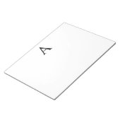 Aangepaste monogram- en naamakerij notitieblok (Schuin)