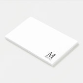 Aangepaste monogram- en naamakerij post-it® notes (Schuin)