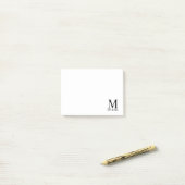 Aangepaste monogram- en naamakerij post-it® notes (Op bureau)