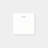 Aangepaste monogram- en naamakerij post-it® notes (Voorkant)