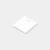 Aangepaste monogram- en naamakerij post-it® notes (Schuin)