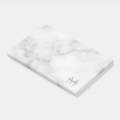 Aangepaste monogram- en naamakerij post-it® notes (Schuin)