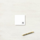 Aangepaste monogram- en naamakerij post-it® notes (Op bureau)