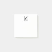 Aangepaste monogram- en naamakerij post-it® notes (Voorkant)