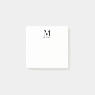 Aangepaste monogram- en naamakerij post-it® notes