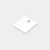 Aangepaste monogram- en naamakerij post-it® notes (Schuin)