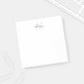 Aangepaste monogram- en naamakerij post-it® notes