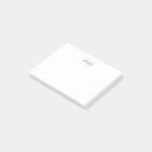 Aangepaste monogram- en naamakerij post-it® notes (Schuin)