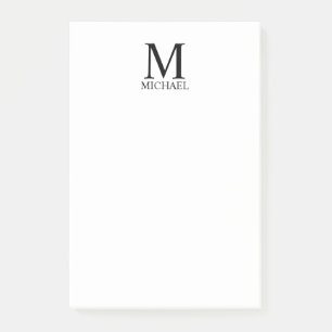 Aangepaste monogram- en naamakerij post-it® notes
