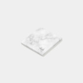 Aangepaste monogram- en naamakerij post-it® notes (Schuin)