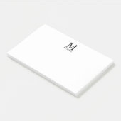 Aangepaste monogram- en naamakerij post-it® notes (Schuin)