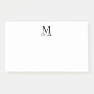 Aangepaste monogram- en naamakerij post-it® notes