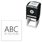 Aangepaste monogram en tekst zelfinktende stempel (In situ)