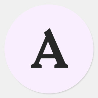 Aangepaste monogram envelop ronde sticker
