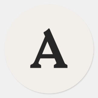 Aangepaste monogram envelop ronde sticker