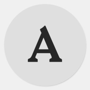 Aangepaste monogram envelop ronde sticker