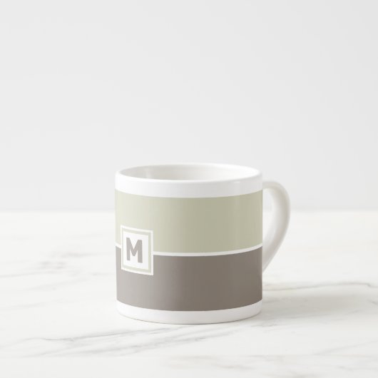 Aangepaste monogram Espresso Cup Espresso Kop (Voorkant rechts)