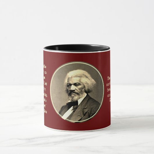 Aangepaste monogram FREDERICK DOUGLASS Mok (Midden)