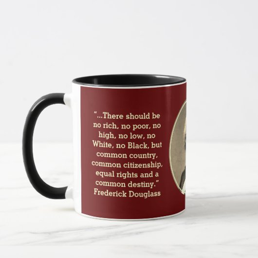 Aangepaste monogram FREDERICK DOUGLASS Mok (Links)