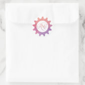 Aangepaste Monogram Gear Sticker (Tas)