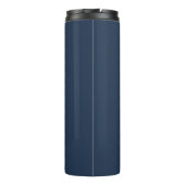 Aangepaste monogram gepersonaliseerd met naam Navy Thermosbeker (Achterkant)