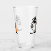 Aangepaste Monogram Gepersonaliseerde Highball Gla Glas (Rechts)