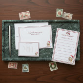 Aangepaste Monogram Golden Doodle Holiday Gift Lis Post-it® Notes