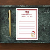 Aangepaste Monogram Golden Retriever Holiday Gift Post-it® Notes