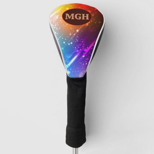 Aangepaste Monogram Golf Head Hoesje Golfheadcover (Voorkant)